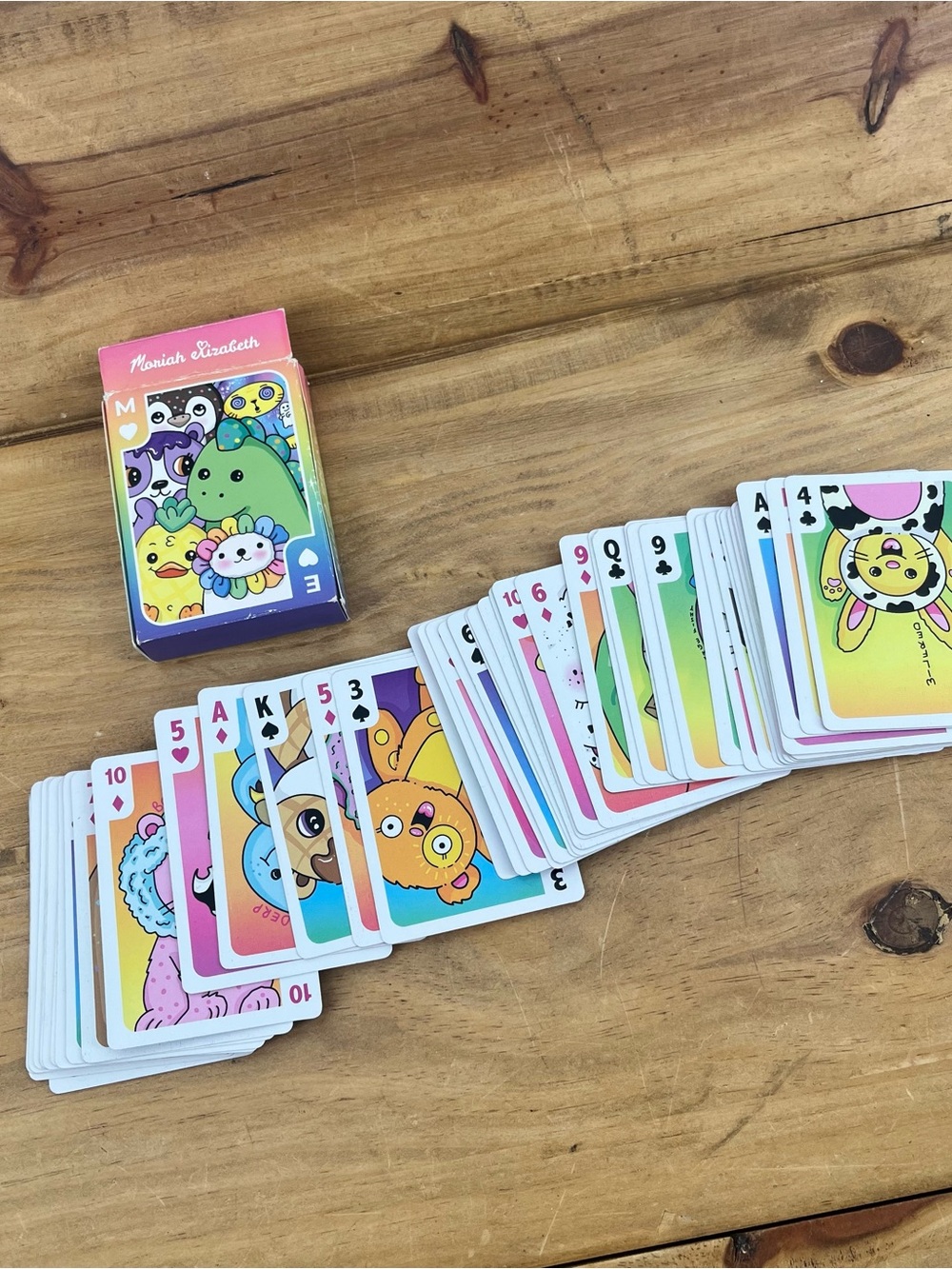Mariah Elizabeth Cute Animals Kids Playing Cards - Multicolor